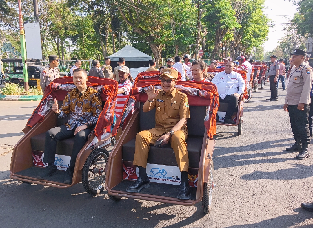 Program Becak Listrik Dari Presiden Prabowo, Kabupaten Pamekasan Dapat 25 Unit