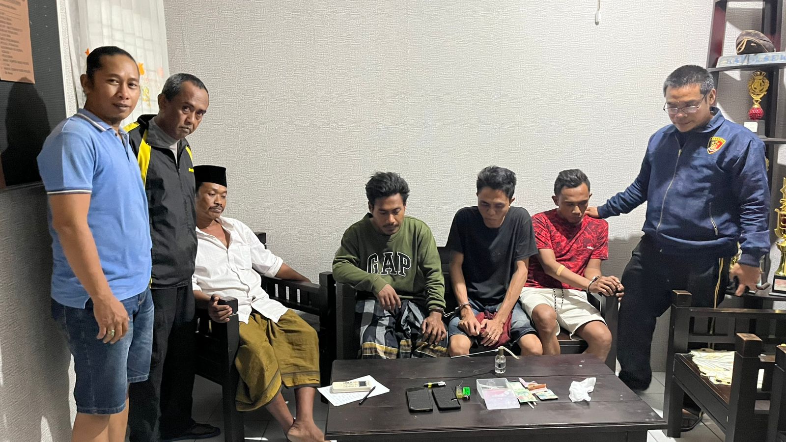 Polsek Tamberu Berhasil Amankan 4 Orang Diduga Pesta Narkoba